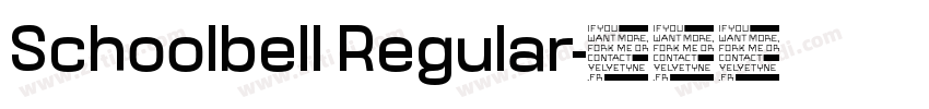 Schoolbell Regular字体转换